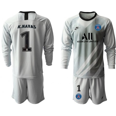 Jalkapallo Pelipaidat Paris Saint-Germain Maalivahti K NAVAS 1 Lasten paita I 2019-2020 Pitkähihainen